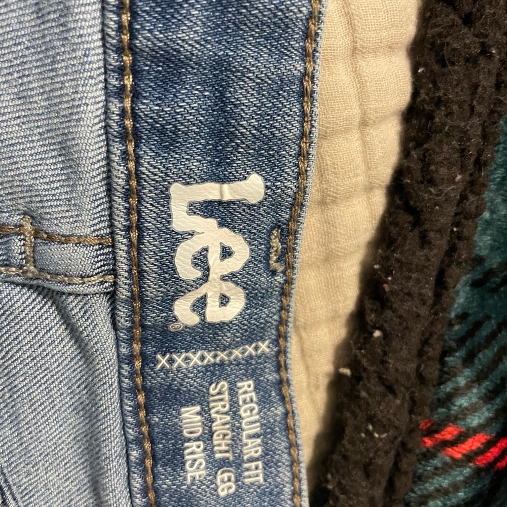 Lee Women's Blue Straight Leg Jeans 16L